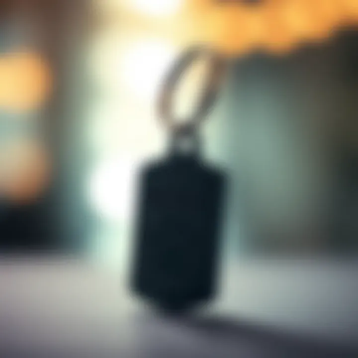 Personalized Cat Memorial Keychain A custom cat memorial keychain engraved with a pet's name and paw print