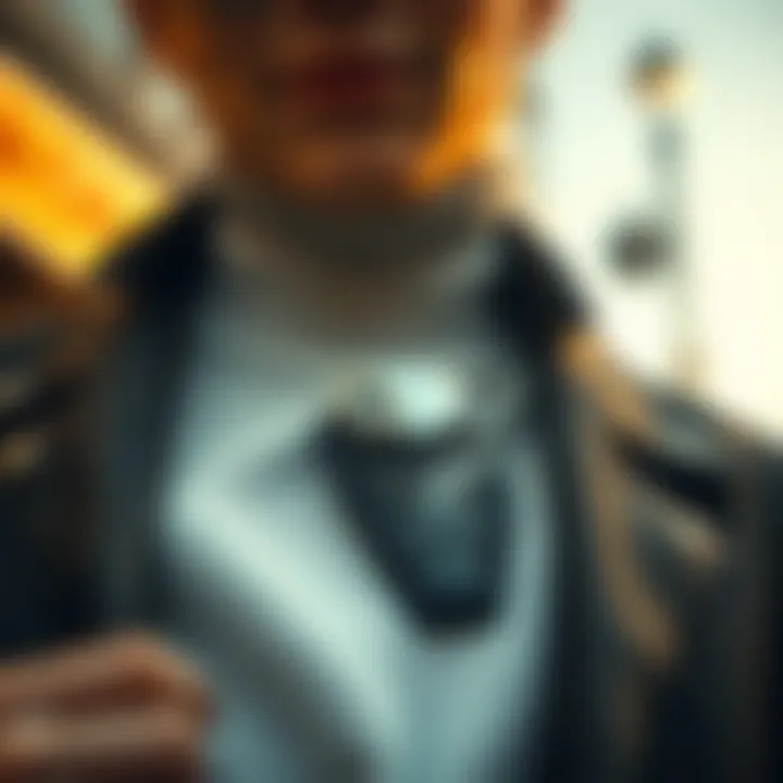 Fashion Statement with Cat Memorial Keychain A stylish individual showcasing a cat memorial keychain as a fashion accessory