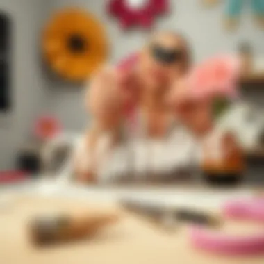 DIY 'Just Married' decals being crafted for a personalized touch