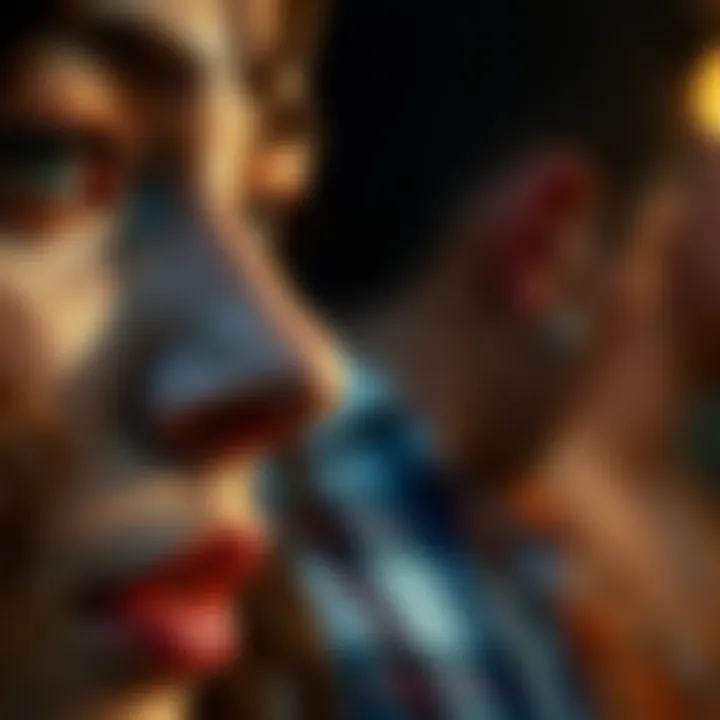 Artistic representation of cultural significance linked to nose piercings