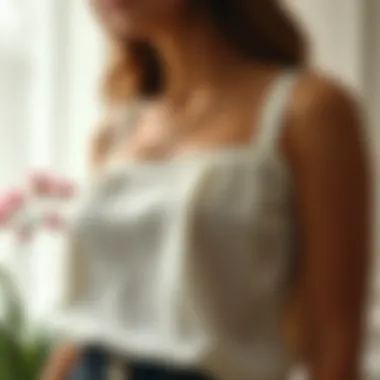 Variety of fabric options for camisoles with sleeves