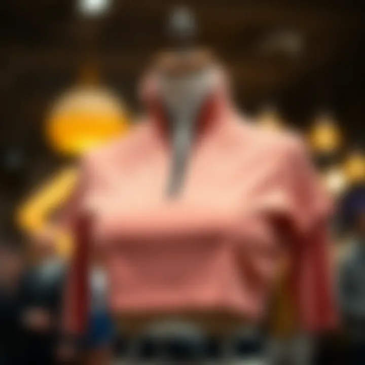 Eco-Friendly Fashion Half zip crop top in a sustainable fabric showcased on a mannequin