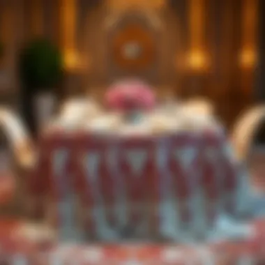 Elevating Elegance: A Luxurious Table Setting Elegant table setting with a fancy disposable tablecloth