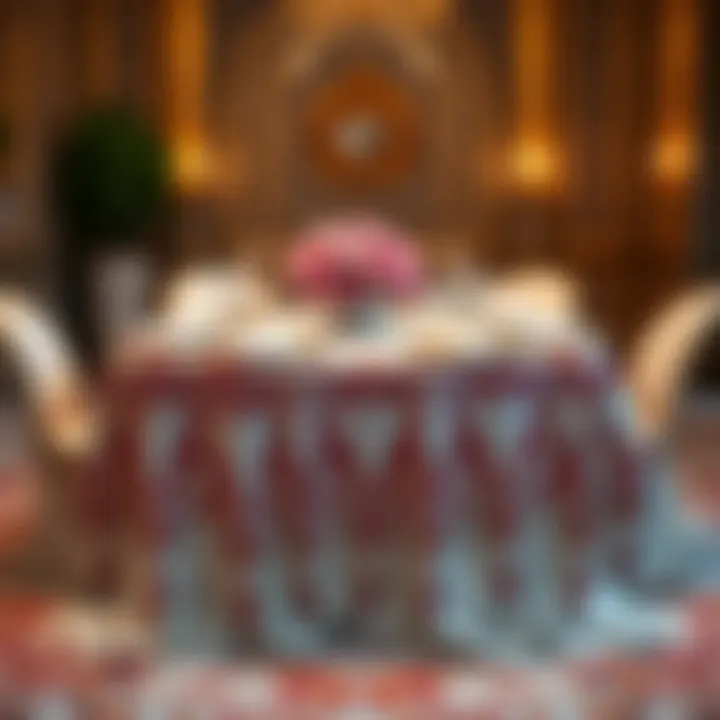 Elevating Elegance: A Luxurious Table Setting Elegant table setting with a fancy disposable tablecloth