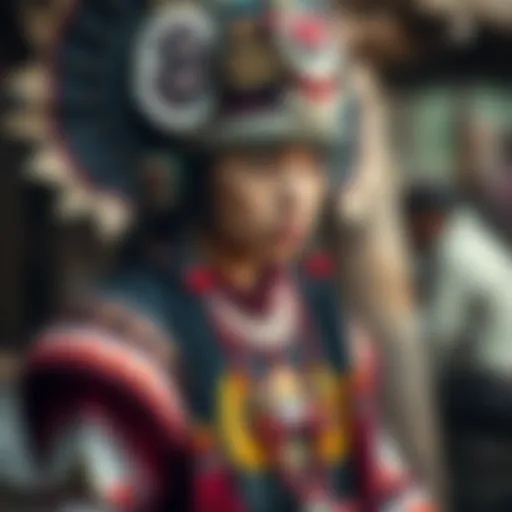 Traditional totem clothing adorned with symbolic motifs