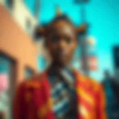 Expression of Individuality Artistic representation of individuality in fashion