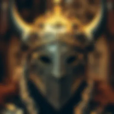 Intricately designed Viking helmet showcasing craftsmanship