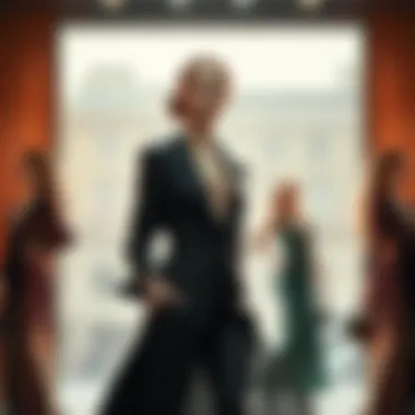 Elegant contemporary attire showcasing sophisticated silhouettes