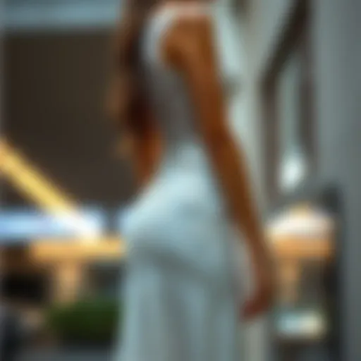 Sophisticated Lace Midi Dress Elegant formal midi dress with intricate lace details