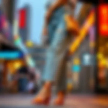 A modern outfit featuring frayed hem jeans paired with trendy accessories.