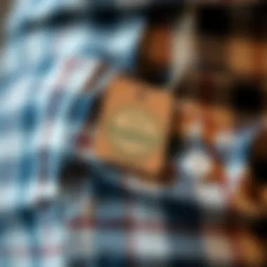 An eco-friendly tag on a plus size garment highlighting sustainability