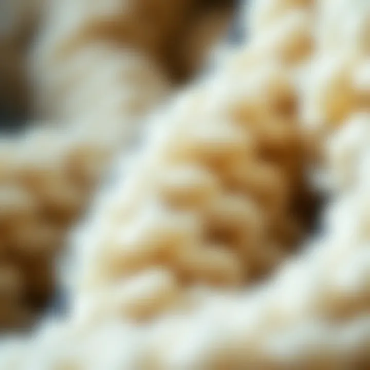 Softness of Wool Fibers Close-up of wool fibers showcasing softness and warmth
