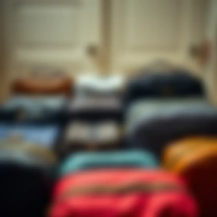 Diverse Styles of Toiletry Bags An array of toiletry bags showcasing different designs and materials