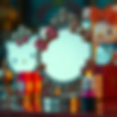 Vintage Charm of Hello Kitty Makeup Mirrors A vintage-inspired Hello Kitty makeup mirror with intricate designs reflecting a blend of nostalgia and modern aesthetic.