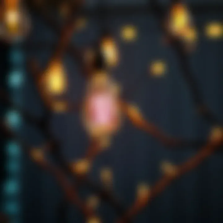 Diverse Materials for Branch Lighting Close-up of different materials used for branch lighting