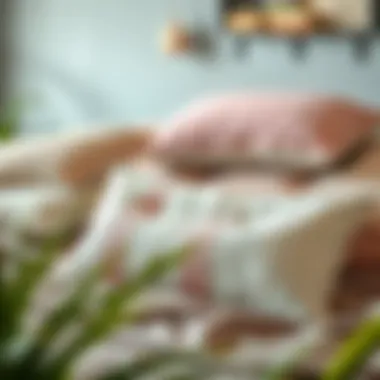 Diverse Materials for Body Pillow Cases An array of different materials used for body pillow cases displayed artistically.