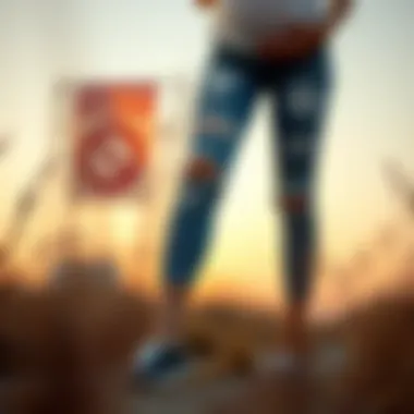 Sustainable maternity ripped skinny jeans from an ethical brand