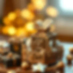 Intricate design of a miniature gift box
