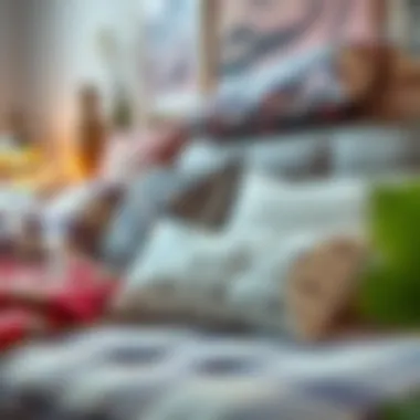 Design Inspirations for Customized Body Pillow Cases A mood board featuring various design options for custom body pillow cases.