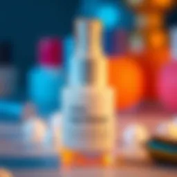 A close-up view of a bottle of nail primer specifically designed for acrylic application.