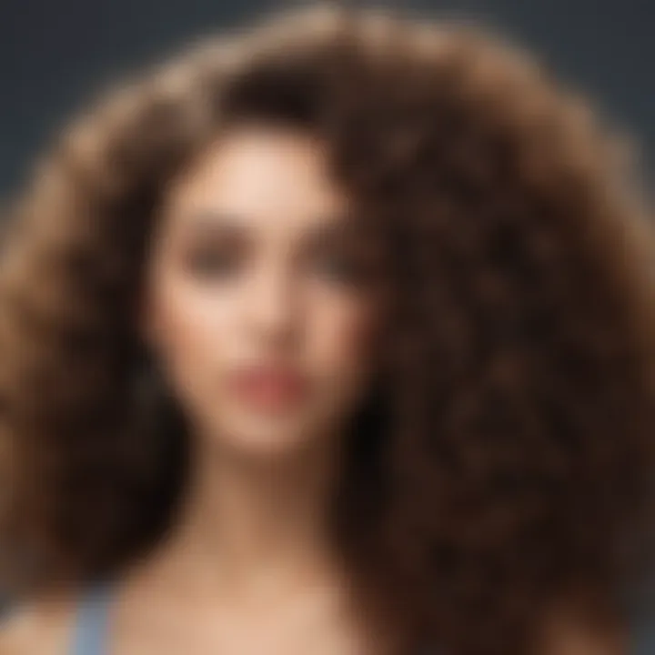 Diverse selection of curly hair extensions showcasing various styles and textures