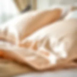 Luxurious one-sided silk pillowcase highlighting its smooth texture