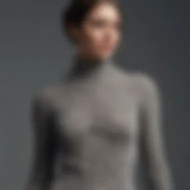 Diverse Textures: Exploring Fabric Choices for Turtleneck Sweater Dresses Various fabric options for oversized turtleneck sweater dresses displayed artistically