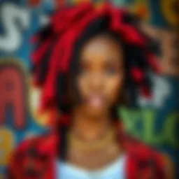 Vibrant colors of pre-looped passion twist crochet hair