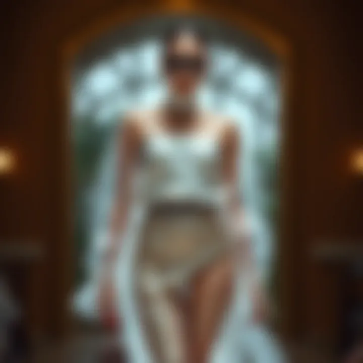 Sophistication in Transparency: A Fashion Statement A fashion-forward ensemble that balances transparency with sophistication