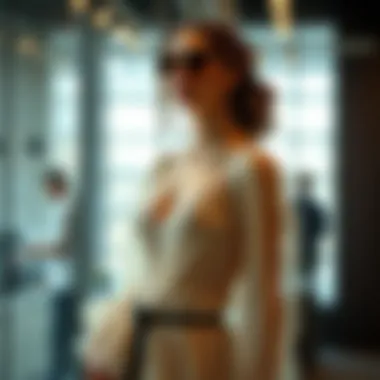 Layering Elegance: The Sheer Aesthetic An artistic display of layered sheer garments in a modern setting