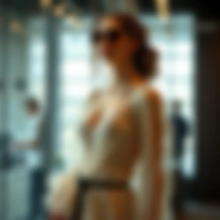 Layering Elegance: The Sheer Aesthetic An artistic display of layered sheer garments in a modern setting