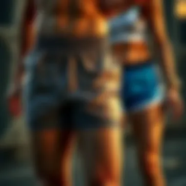 Comparison of Athletic Short Designs Comparison of traditional shorts vs. anti-chafing design