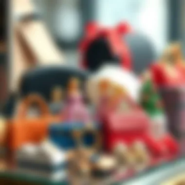 Stylish Miniature Accessories Various stylish miniature accessories displayed elegantly