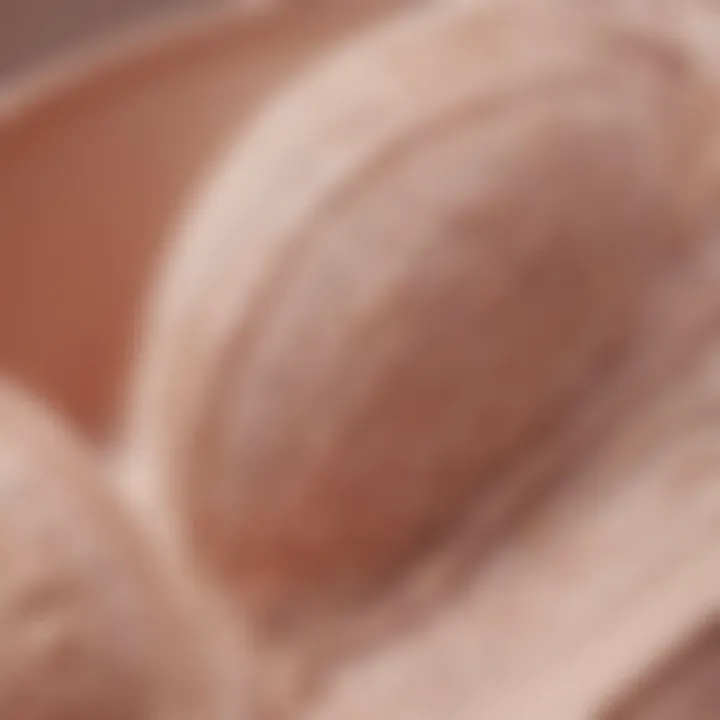 Close-up view of sustainable materials used in long strapless bras