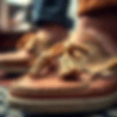 Intricate Tassel Details A close-up of tassel details on boat shoes