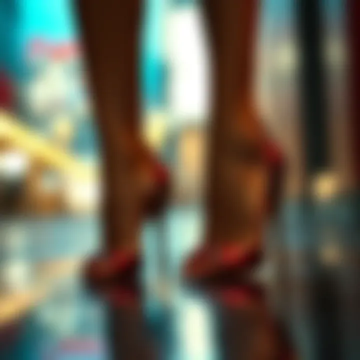 Cultural significance of red diamond heels in modern fashion contexts