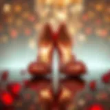 Exquisite Design of Red Diamond Heels Elegant display of red diamond heels showcasing their luxurious design