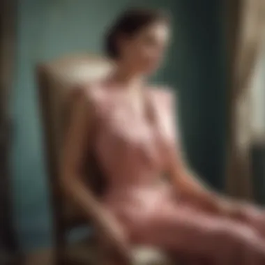 The Elegance of Silk: A Vintage Charm Luxurious silk vest draped elegantly on a vintage chair