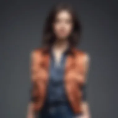Versatile Fashion: Styling a Silk Vest Stylish ensemble featuring a silk vest paired with various outfits