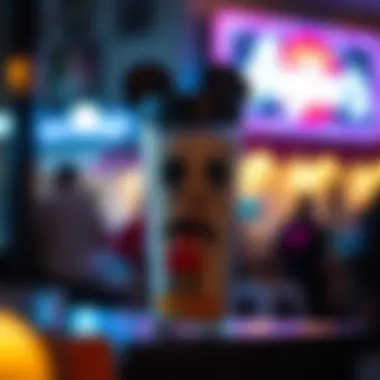 Cultural Significance in Modern Lifestyles An artistic representation of the cultural significance of the Mickey Mouse tumbler in modern lifestyles