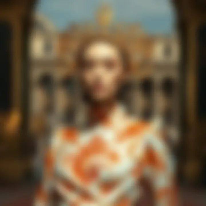 Modern Fashion Meets Baroque Art Artistic interpretation of baroque elements in modern fashion