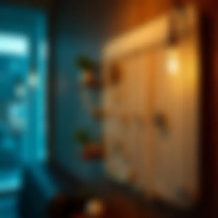 Elegant wall-mounted necklace organizer showcasing intricate designs