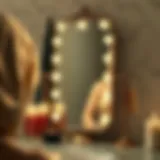 Elegant Vanity Mirror Reflection Elegant vanity mirror reflecting style