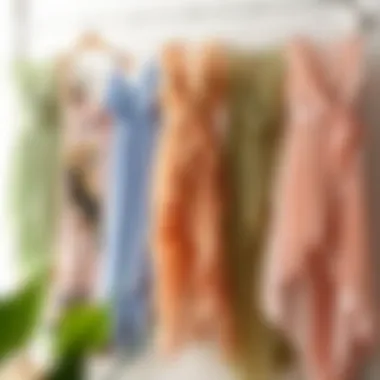 Diverse Asymmetrical Chiffon Dress Collection A visually appealing layout of various asymmetrical chiffon dresses in different colors and patterns