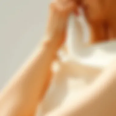 Close-up of fabric texture highlighting sustainability