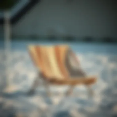 Different materials used in beach backrest chairs