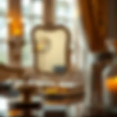 Vintage Elegance: A Timeless Tabletop Mirror Elegant vintage tabletop mirror design