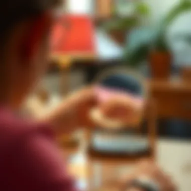 Everyday Utility: Practical Small Tabletop Mirrors Functional small tabletop mirror in use