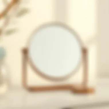 Modern Minimalism: Sleek Tabletop Mirrors Modern minimalist tabletop mirror