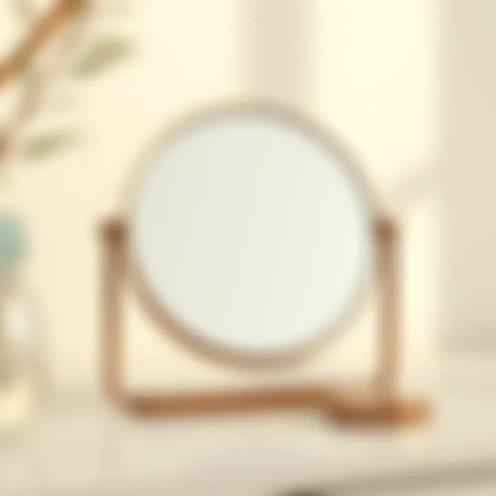 Modern Minimalism: Sleek Tabletop Mirrors Modern minimalist tabletop mirror